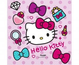 Serwetki papierowe, Hello Kitty, Fashion Stylish, 33x33 cm, 20 szt. Serwetki papierowe, Hello Kitty, Fashion Stylish, 33x33 cm, 20 szt.
