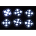 Lampka bezprzewodowa lampki LED na baterie 6szt. + pilot