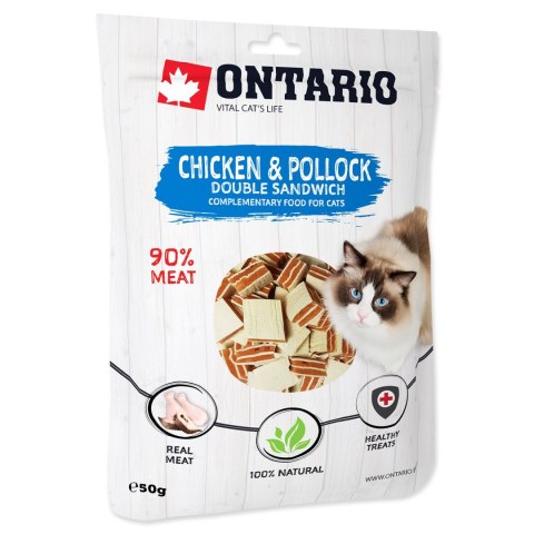 ONTARIO Chicken and Pollock Double Sandwich 50g (213-51312) ONTARIO Chicken and Pollock Double Sandwich 50g (213-51312)