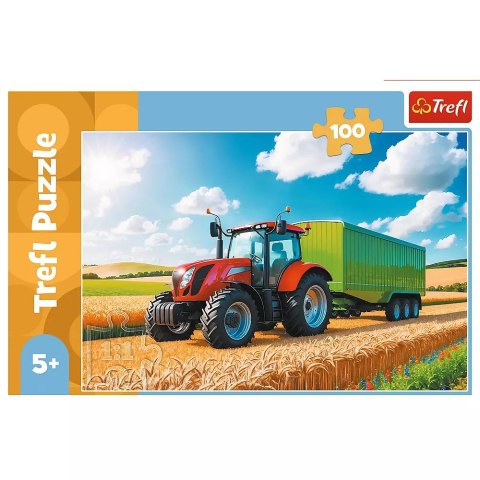 Puzzle 100 Traktor z przyczepą TREFL /Trefl 16494 Puzzle 100 Traktor z przyczepą TREFL /Trefl 16494