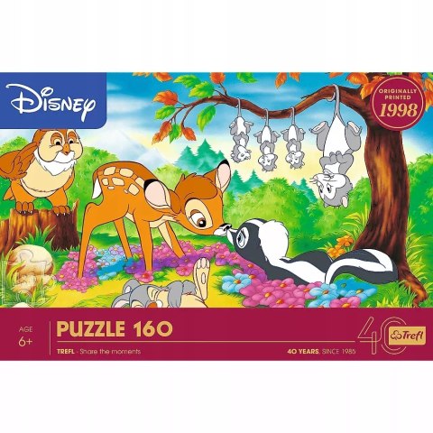 Puzzle 160 el. 40-lecie Bambi i leśni przyjaciele Trefl 40054 Puzzle 160 el. 40-lecie Bambi i leśni przyjaciele Trefl 40054