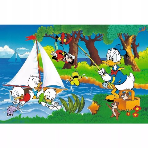 Puzzle 160 el. 40-lecie Przygoda nad jeziorem Trefl 40053 Puzzle 160 el. 40-lecie Przygoda nad jeziorem Trefl 40053