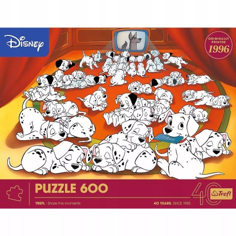 Puzzle 600 el. 40-lecie Trefl - 101 Dalmatyńczyków 37604 Puzzle 600 el. 40-lecie Trefl - 101 Dalmatyńczyków 37604
