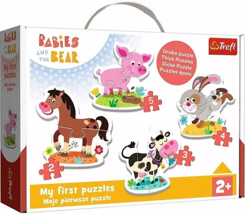 Puzzle Baby Classic na farmie 2+ Trefl 36127 Puzzle Baby Classic na farmie 2+ Trefl 36127