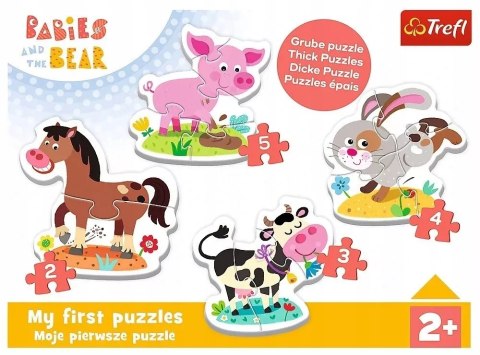 Puzzle Baby Classic na farmie 2+ Trefl 36127 Puzzle Baby Classic na farmie 2+ Trefl 36127