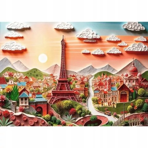 Puzzle z efektem 3D 1000 elementów 40-lecie Paryż Trefl 40044 Puzzle z efektem 3D 1000 elementów 40-lecie Paryż Trefl 40044