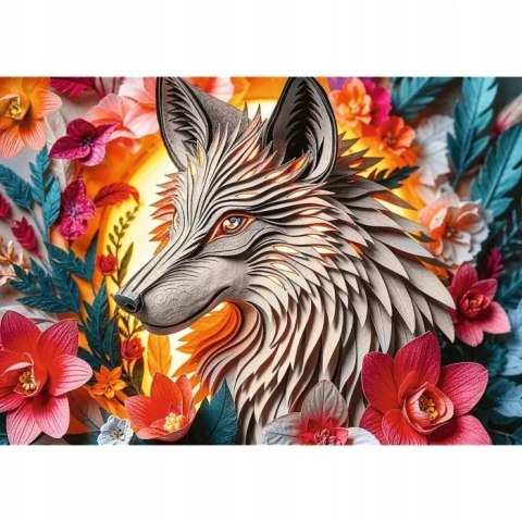 Puzzle z efektem 3D 1000 elementów 40-lecie Wilk Trefl 40041 Puzzle z efektem 3D 1000 elementów 40-lecie Wilk Trefl 40041