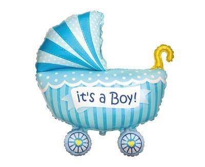 Balon Foliowy - Wózek It's a Boy - 62 cm Balon Foliowy - Wózek It's a Boy - 62 cm