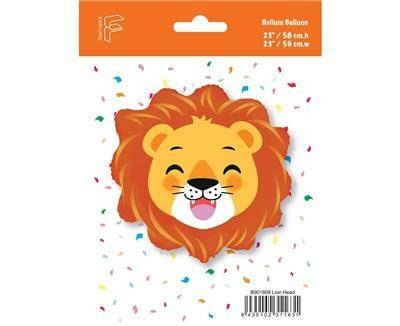 Balon foliowy Flexmetal - Lew (głowa), 60cm, pakowany Balon foliowy Flexmetal - Lew (głowa), 60cm, pakowany