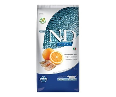 Farmina N&D Ocean Feline Adult Herring&Orange 5kg Farmina N&D Ocean Feline Adult Herring&Orange 5kg