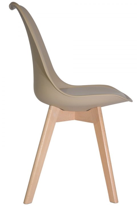 Krzesło skandynawskie MONZA BEIGE PU Krzesło skandynawskie MONZA BEIGE PU