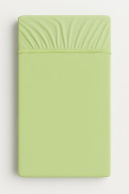 Prześcieradło bawełniane z gumką do łóżeczka 140x70 cm - zielone