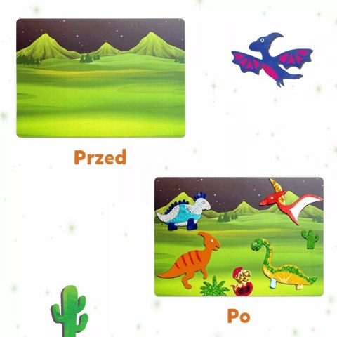 Skillmatics Foil Fun zestaw Kraina dinozaurów Trefl 62606 Skillmatics Foil Fun zestaw Kraina dinozaurów Trefl 62606