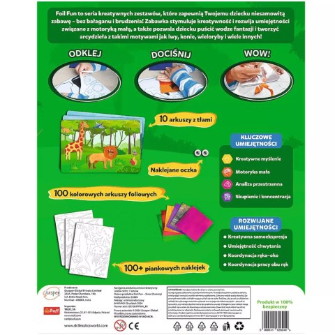 Skillmatics Foil Fun zestaw kreatywny Świat zwierząt Trefl 62604 Skillmatics Foil Fun zestaw kreatywny Świat zwierząt Trefl 62604
