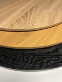 Stół okrągły VICTORY BLACK WOOD 70 cm MILK