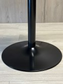 Stół okrągły VICTORY BLACK WOOD 70 cm SMOKE