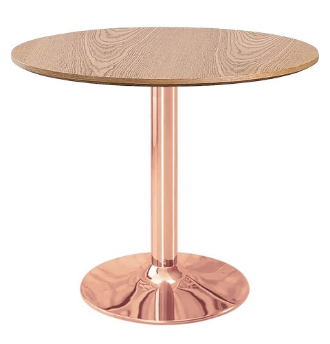 Stół okrągły VICTORY DARK WOOD 70 cm COPPER Stół okrągły VICTORY DARK WOOD 70 cm COPPER