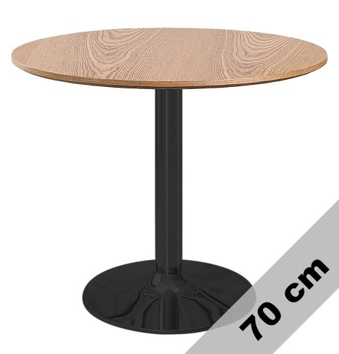 Stół okrągły VICTORY DARK WOOD 70 cm SMOKE Stół okrągły VICTORY DARK WOOD 70 cm SMOKE