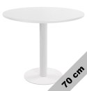 Stół okrągły VICTORY WHITE 70 cm MILK