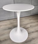 Stół okrągły VICTORY WHITE 70 cm MILK