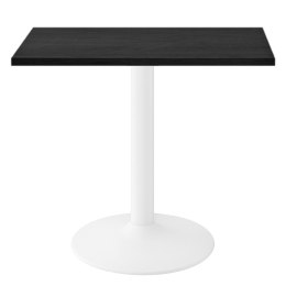 Stół skandynawski kwadratowy TORI Black Wood 70 MILK