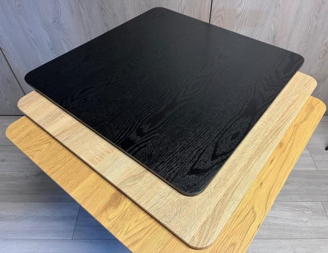 Stół skandynawski kwadratowy TORI Black Wood 70 MILK