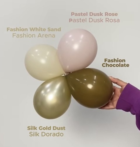 Balony lateksowe Sempertex, Silk Gold Dust, 60cm, 1szt.