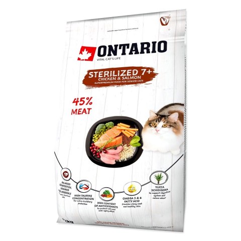 ONTARIO Cat Sterilised 7+ 2kg / Pokarm dla kotów sterylizowanych w wieku powyżej 7 lat (213-10835) ONTARIO Cat Sterilised 7+ 2kg / Pokarm dla kotów sterylizowanych w wieku powyżej 7 lat (213-10835)