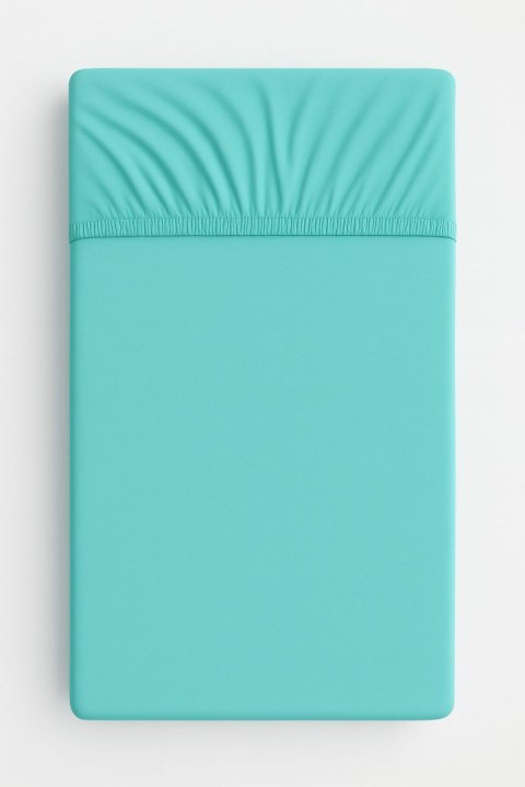 Prześcieradło jersey bawełna z gumką do łóżeczka 140x70cm - miętowe