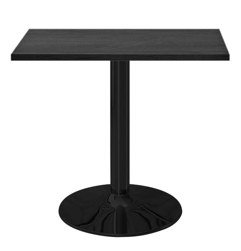 Stół skandynawski kwadratowy TORI Black WOOD 70 SMOKE