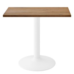 Stół skandynawski kwadratowy TORI Dark Wood 70 MILK