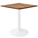 Stół skandynawski kwadratowy TORI Dark Wood 70 MILK