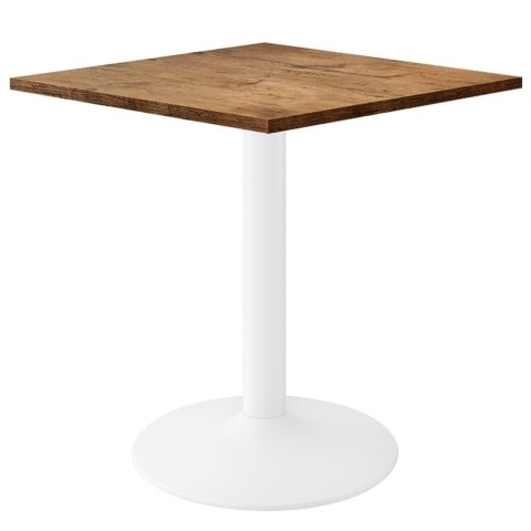 Stół skandynawski kwadratowy TORI Dark Wood 70 MILK