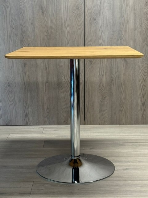 Stół skandynawski kwadratowy TORI Dark Wood 70 SILVER