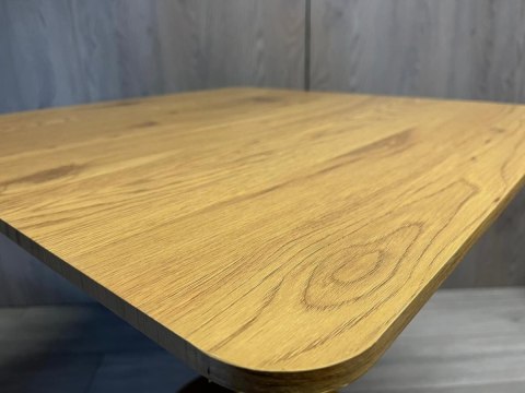 Stół skandynawski kwadratowy TORI Dark Wood 70 SILVER