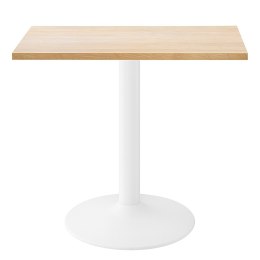 Stół skandynawski kwadratowy TORI Light Wood 70 MILK
