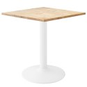 Stół skandynawski kwadratowy TORI Light Wood 70 MILK