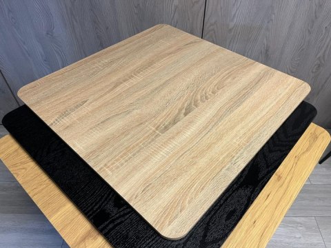 Stół skandynawski kwadratowy TORI Light Wood 70 MILK