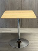 Stół skandynawski kwadratowy TORI Light Wood 70 SILVER