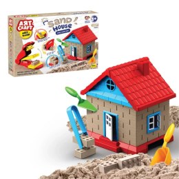 Zestaw z piaskiem kinetycznym - Artcraft- Domek