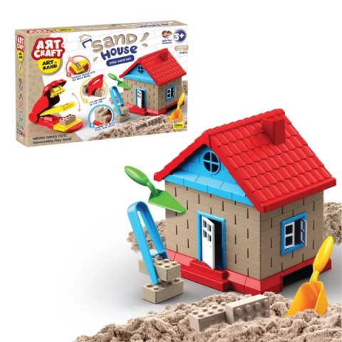 Zestaw z piaskiem kinetycznym - Artcraft- Domek Zestaw z piaskiem kinetycznym - Artcraft- Domek