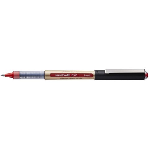 Pióro kulkowe 1mm UNI UB-150-10 czerwony obudowa złota Pióro kulkowe 1mm UNI UB-150-10 czerwony obudowa złota