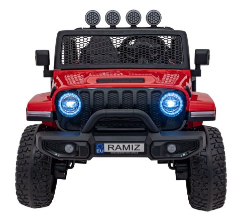 Auto terenowe OFF-ROAD 3.0 dla dzieci Czerwony + Pilot + Wolny Start + Pasy + Audio LED Auto terenowe OFF-ROAD 3.0 dla dzieci Czerwony + Pilot + Wolny Start + Pasy + Audio LED