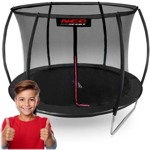 Trampolina ogrodowa profilowana 10ft/312cmz siatką wewnętrzną Neo-Sport Trampolina ogrodowa profilowana 10ft/312cmz siatką wewnętrzną Neo-Sport