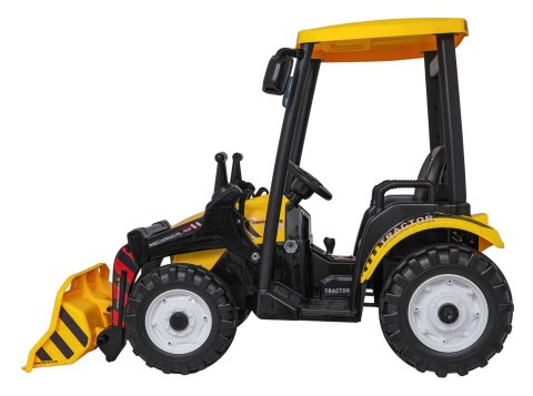Pojazd MEGA Traktor D68 Z Przyczepką Żółty Pojazd MEGA Traktor D68 Z Przyczepką Żółty
