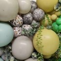 Balony lateksowe Kalisan Retro Olive, zielony, 45cm, 1szt.