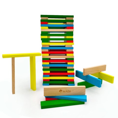 Klocki drewniane deseczki WABI Planks 12 cm - 100 szt. Klocki drewniane deseczki WABI Planks 12 cm - 100 szt.