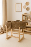 Kosz Mojżesza BOHO Handmade z kołyską - sand