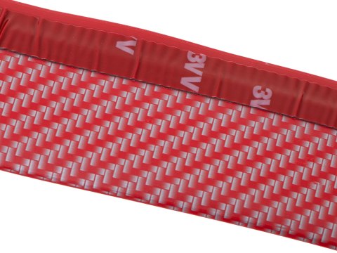 Dokładka zderzaka osłona uniwersalna spoiler carbon 2,5m czerwona