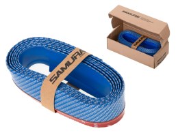 Dokładka zderzaka osłona uniwersalna spoiler carbon 2,5m niebieska